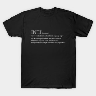 INTJ Personality (Dictionary Style) Dark T-Shirt